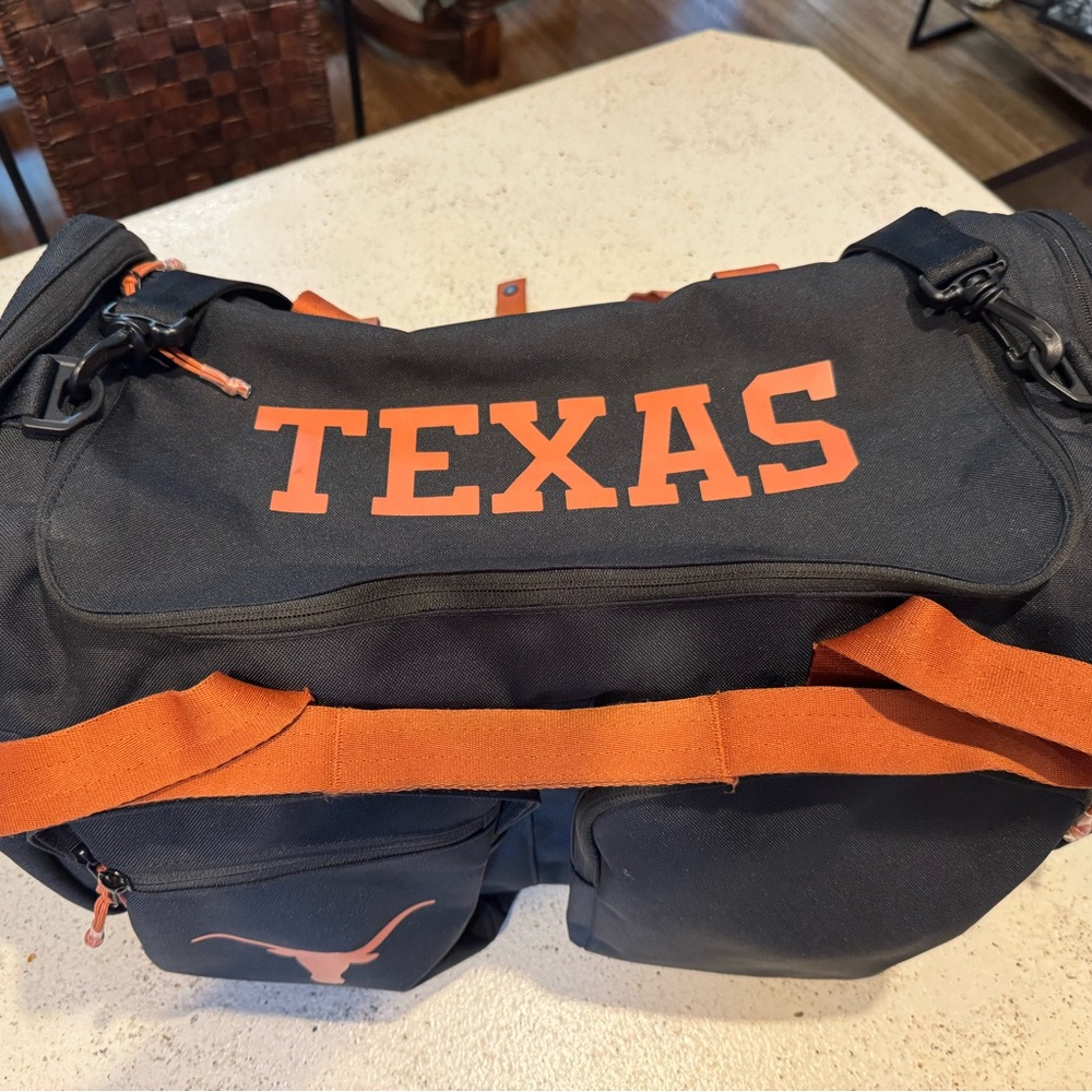 Texas Black and Orange Nike Gym Bag